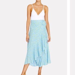 Aubrie floral wrap skirt